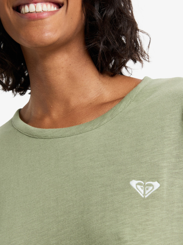 4 Oceanwave Regular Emby - T-shirt de manga curta para Mulher Verde ERJZT06030 Roxy