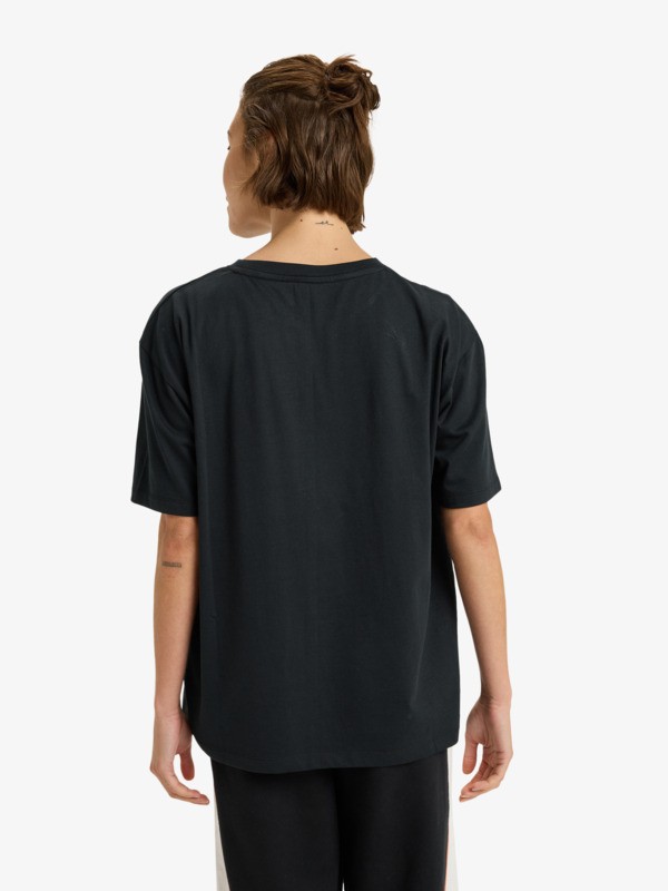 3 Essential Energy Timeless - Short Sleeve Training T-Shirt for Women Black ERJZT06036 Roxy