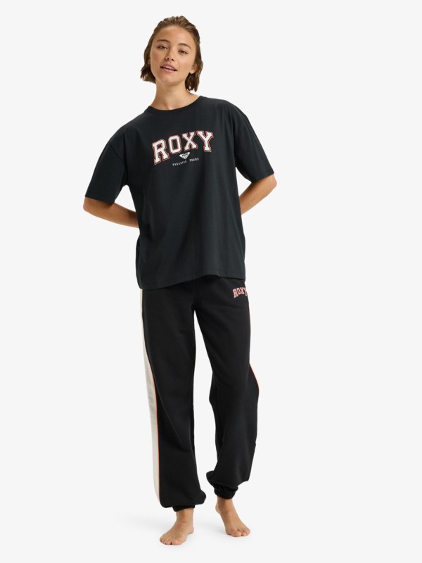 2 Essential Energy Timeless - Short Sleeve Training T-Shirt for Women Black ERJZT06036 Roxy