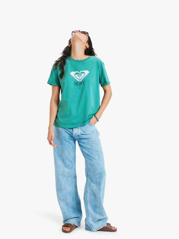 3 Ocean Road Art - T-shirt de manga curta para Mulher Verde ERJZT06054 Roxy