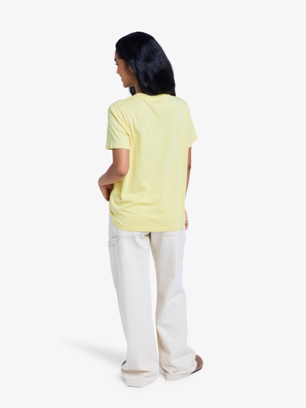 5 Ocean Road Art - T-shirt de manga curta para Mulher Amarelo ERJZT06054 Roxy