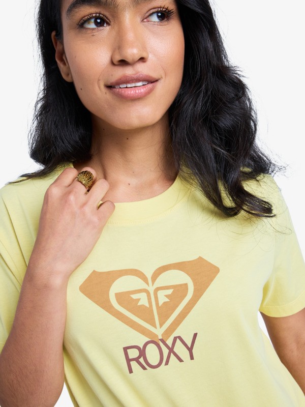 7 Ocean Road Art - T-shirt de manga curta para Mulher Amarelo ERJZT06054 Roxy