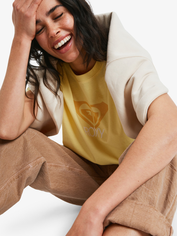 6 Ocean Road Art - T-shirt de manga curta para Mulher Amarelo ERJZT06054 Roxy
