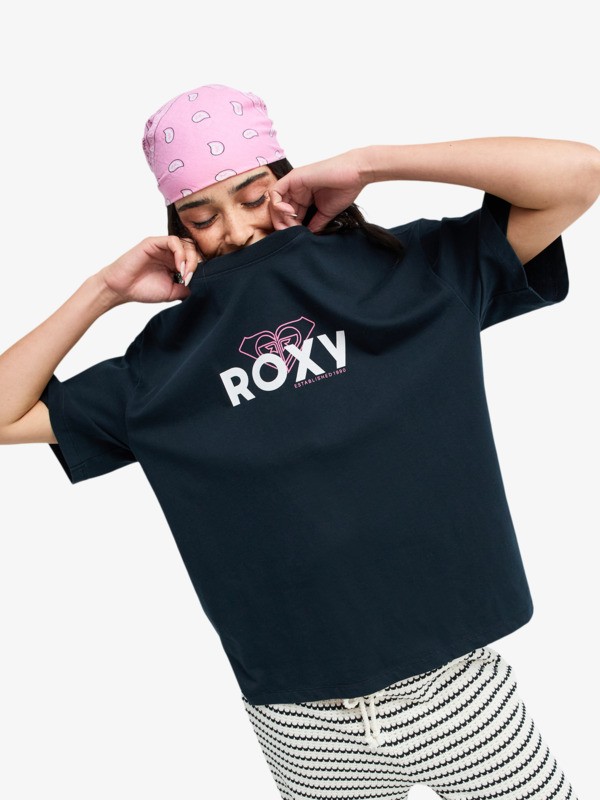 0 Hangloose Art - T-Shirt für Frauen Schwarz ERJZT06082 Roxy