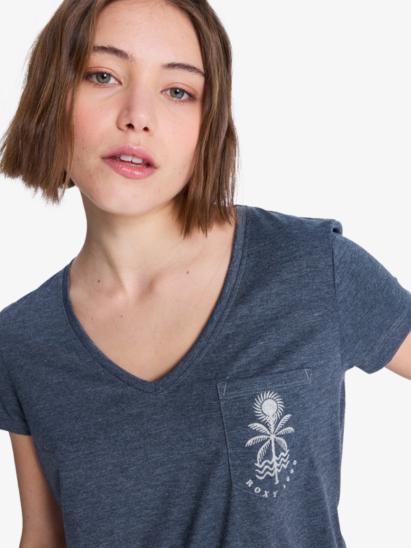 1 Laguna Green - Short Sleeve T-Shirt for Women Black ERJZT06084 Roxy