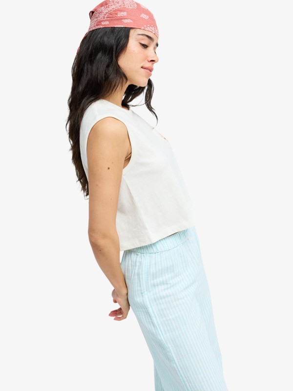 1 Salt Blocks Muscle - T-shirt sans manches pour Femme Blanc ERJZT06087 Roxy