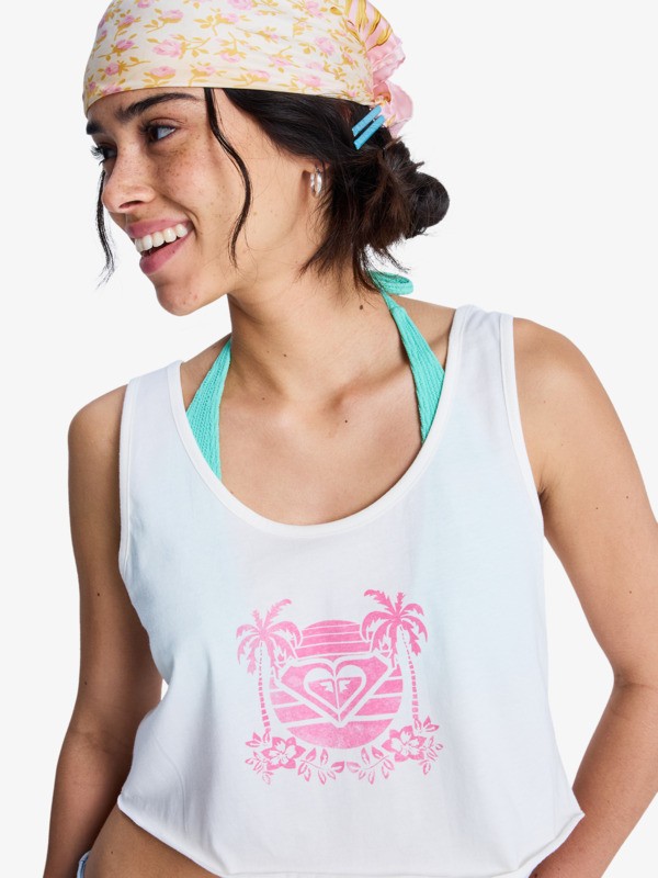 2 Magic Sunset Crop - D&eacute;bardeur cropped pour Femme Blanc ERJZT06094 Roxy