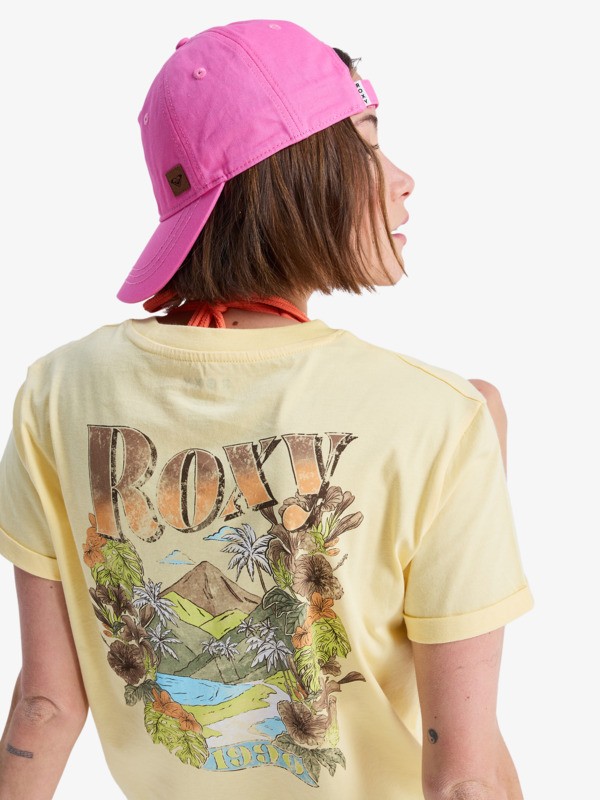 3 Oceanregular Poster - T-Shirt à manches courtes pour Femme Jaune ERJZT06099 Roxy
