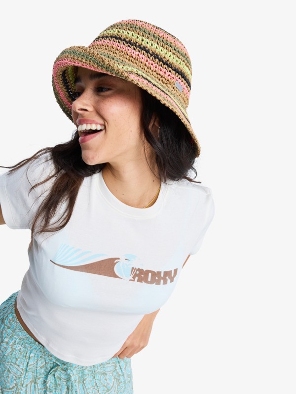 5 Beach Love - T-shirt court pour Femme Blanc ERJZT06100 Roxy