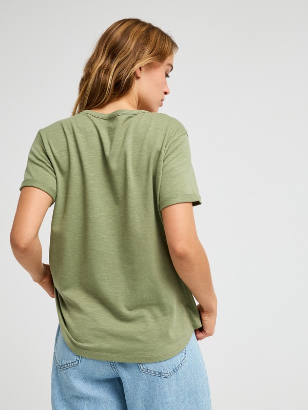 4 Oceanwave Regular Slub Green ERJZT06148 Roxy