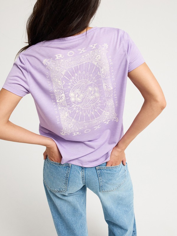 4 Laguna Green V Neck Violet ERJZT06153 Roxy
