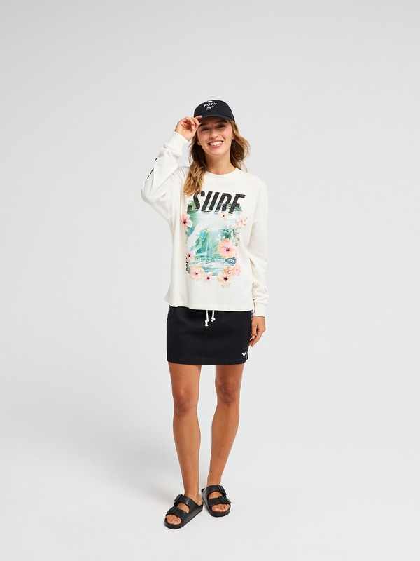 3 Sea Is Beautiful Weiss ERJZT06158 Roxy