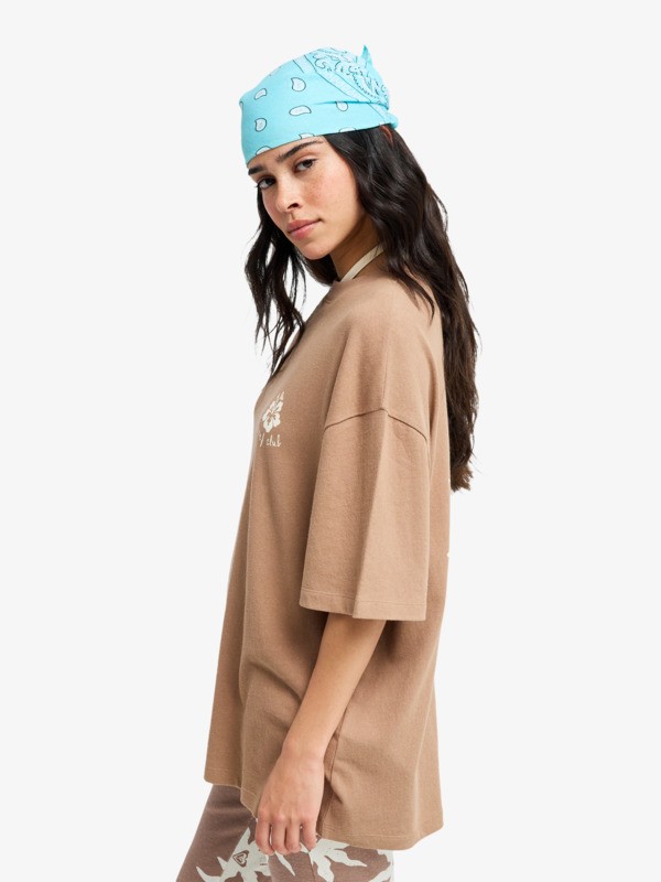 1 My Boyfriend - Short Sleeve T-Shirt for Women Brown ERJZT06168 Roxy