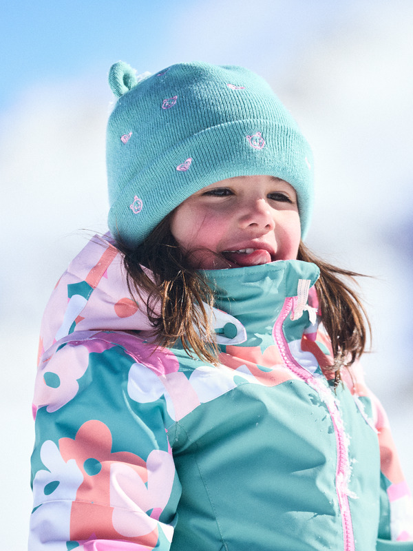 1 Mini Snowmoon - Gorro con Dobladillo para Chicos Verde ERLHA03163 Roxy