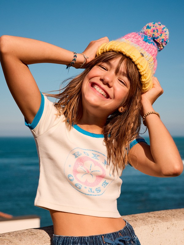 1 Teenie Witcaps - Knitted Beanie for Girls 2-7 Yellow ERLHA03186 Roxy