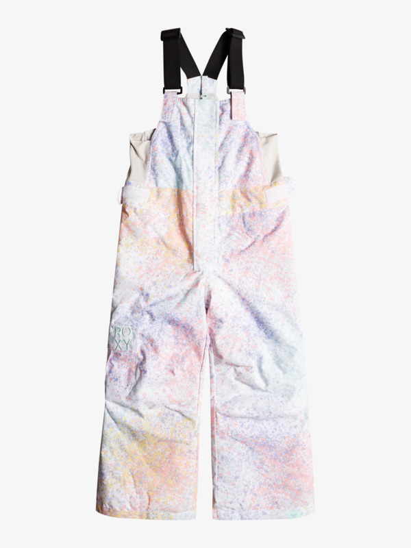 3 Lola - Insulated Snow Bib Pants for Girls 2-7 White ERLTP03010 Roxy