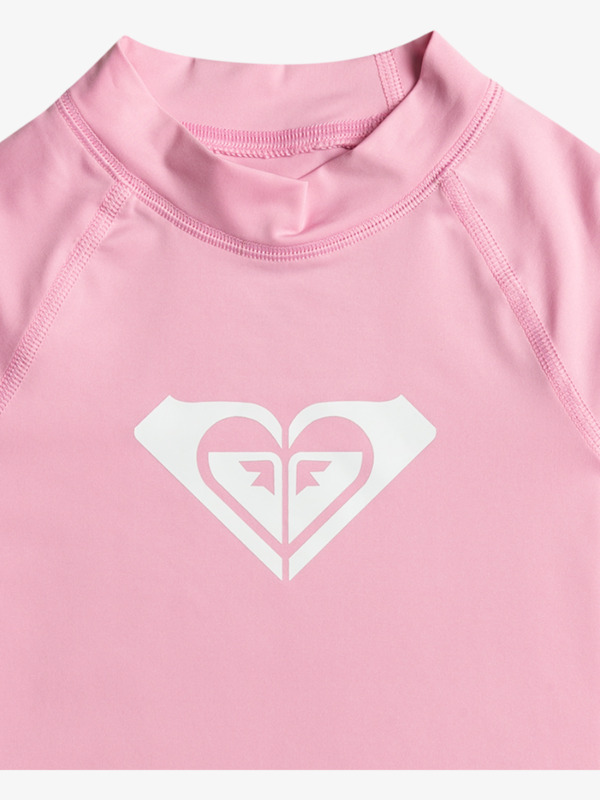 2 Whole Hearted - Langärmliger Rashguard mit UPF 50 für Mädchen 2-7 Rosa ERLWR03225 Roxy