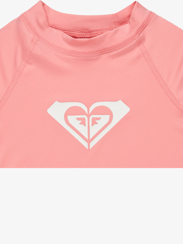 2 Whole Hearted - UPF 50 Rash Vest met Lange Mouw voor Meisjes 2-7 Pink ERLWR03225 Roxy