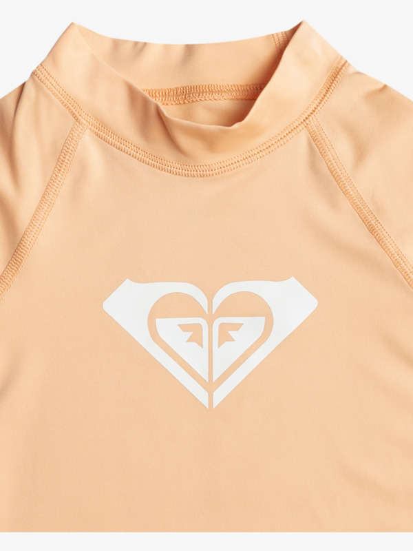 2 Whole Hearted - Kurzärmliger Rashguard für Mädchen 2-7 Orange ERLWR03230 Roxy