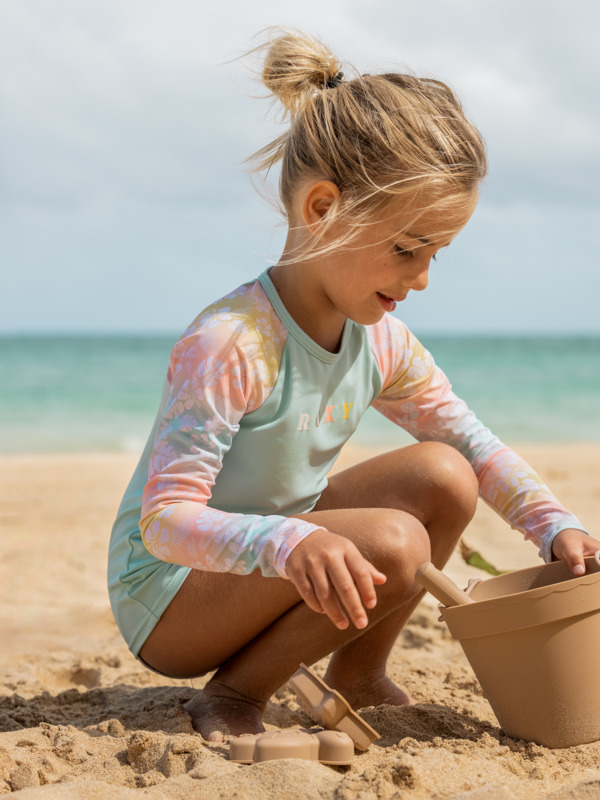 1 Fairy Beach - Long Sleeve UPF 50 Rashguard Set for Girls 2-7  ERLWR03240 Roxy