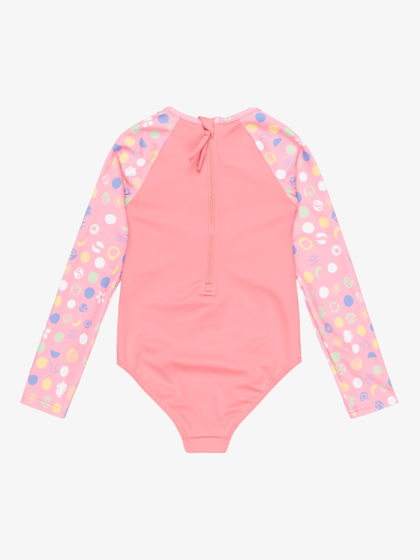 6 Roxy Dot - Long Sleeves One-Piece Rashguard for Girls 2 - 7 Pink ERLWR03326 Roxy