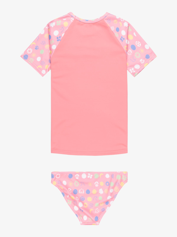 1 Roxy Dot - Short Sleeves Two-Piece Rashguard Set for Girls 2 - 7 Pink ERLWR03328 Roxy