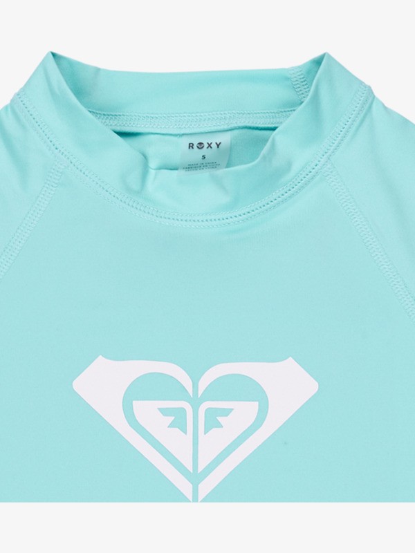 2 Whole Hearted - Kurzarm-Rashguard f&uuml;r M&auml;dchen 2-7 Blau ERLWR03363 Roxy