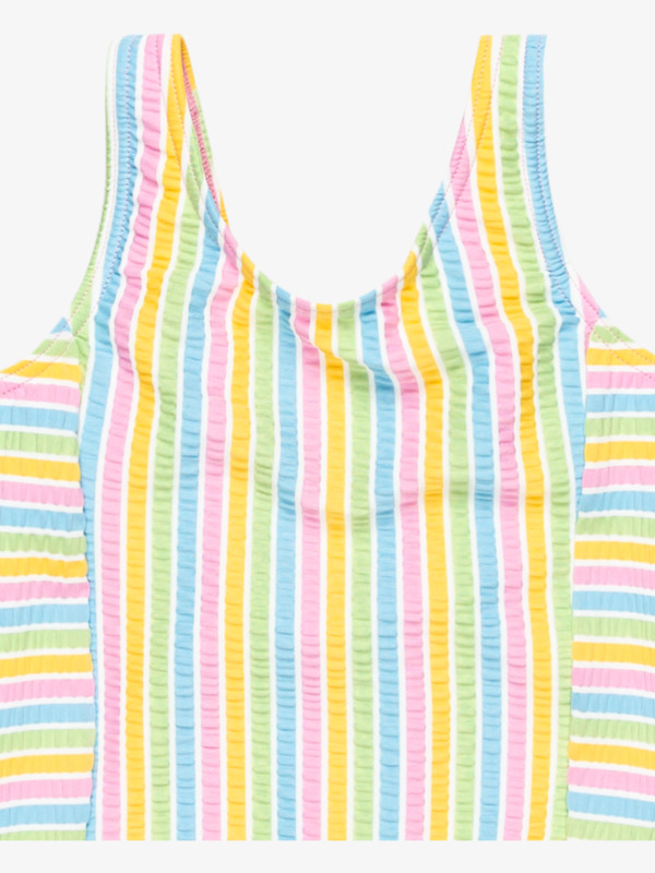 7 Mirage Stripe  - One Piece Swimsuit for Girls 2 - 7 White ERLX103111 Roxy