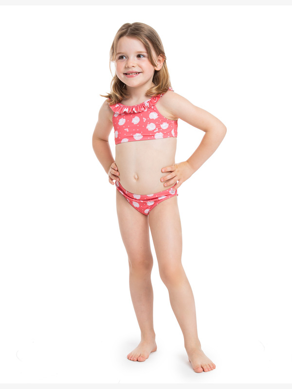 4 Teeny Everglow - Crop Top Bikini Set for Girls 2-7  ERLX203127 Roxy