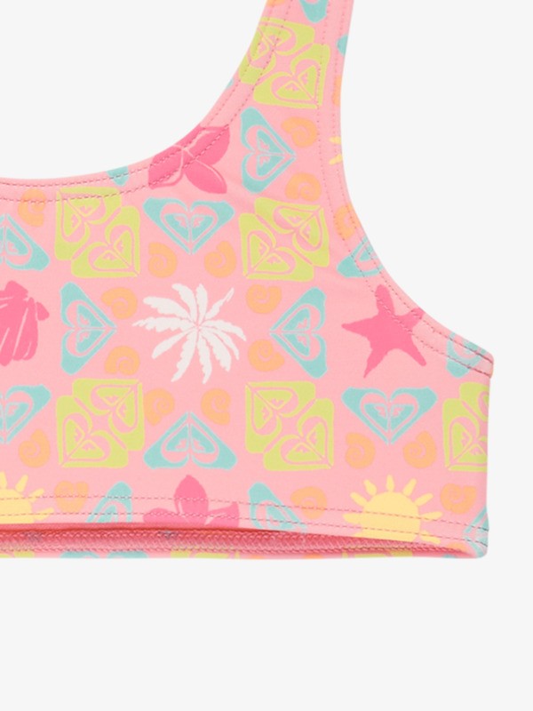 4 Check - Bralette bikiniset voor Meisjes 2-7 Pink ERLX203226 Roxy