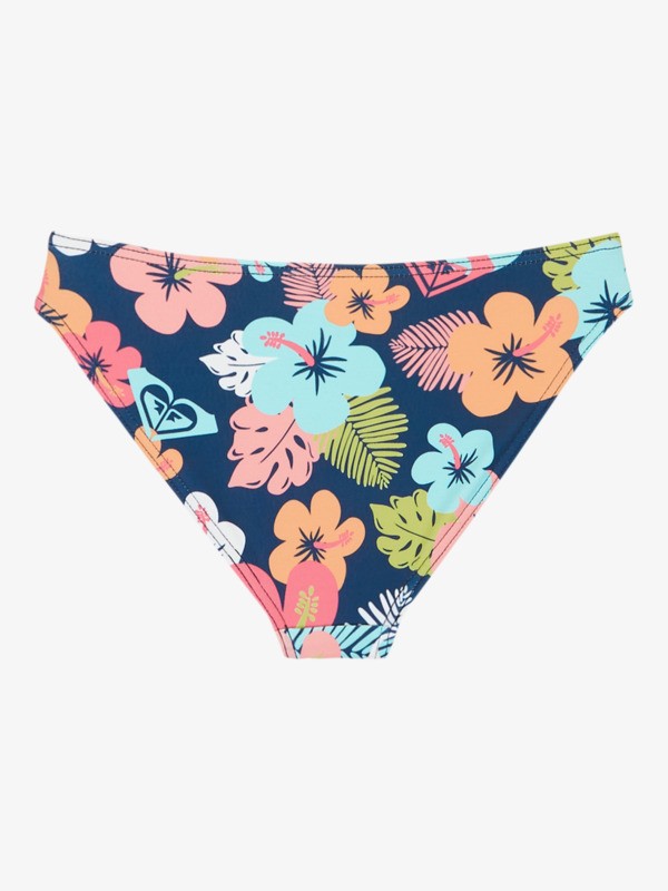 1 Morning Flower - Bikini Bottoms for Girls 2-7 Blue ERLX403030 Roxy