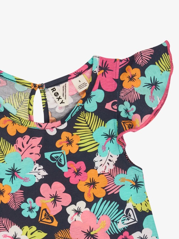 2 Morning Flower - Pardessus de plage pour Fille 2-7 ans Bleu ERLX603046 Roxy