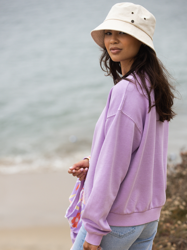 2 Until Daylight - Sweat pour Femme Violet URJFT03142 Roxy