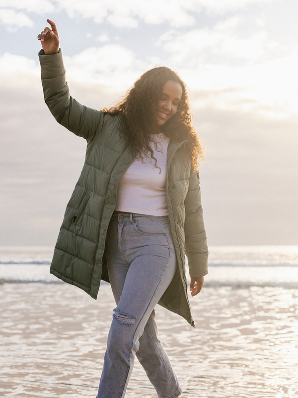 Ocean Peaks - Long Puffer Jacket for Young Women - Young Women's
