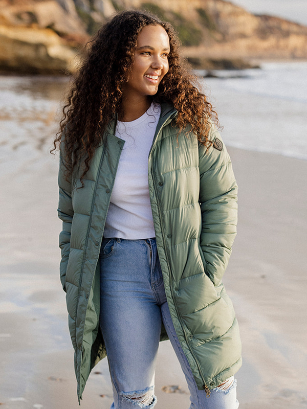 Ocean Peaks - Long Puffer Jacket for Young Women - Young Women's