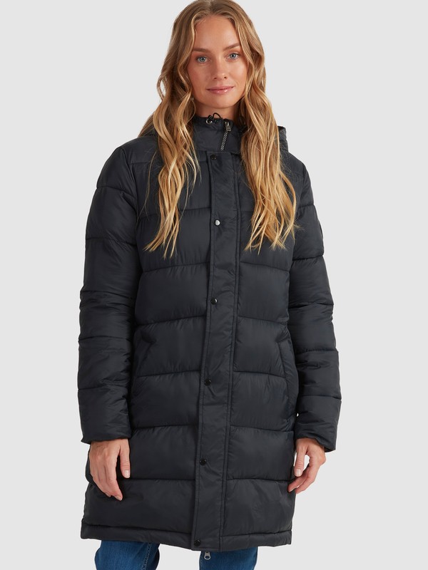 0 Ocean Peaks 2022 - Long Puffer Jacket for Young Women  URJJK03006 Roxy