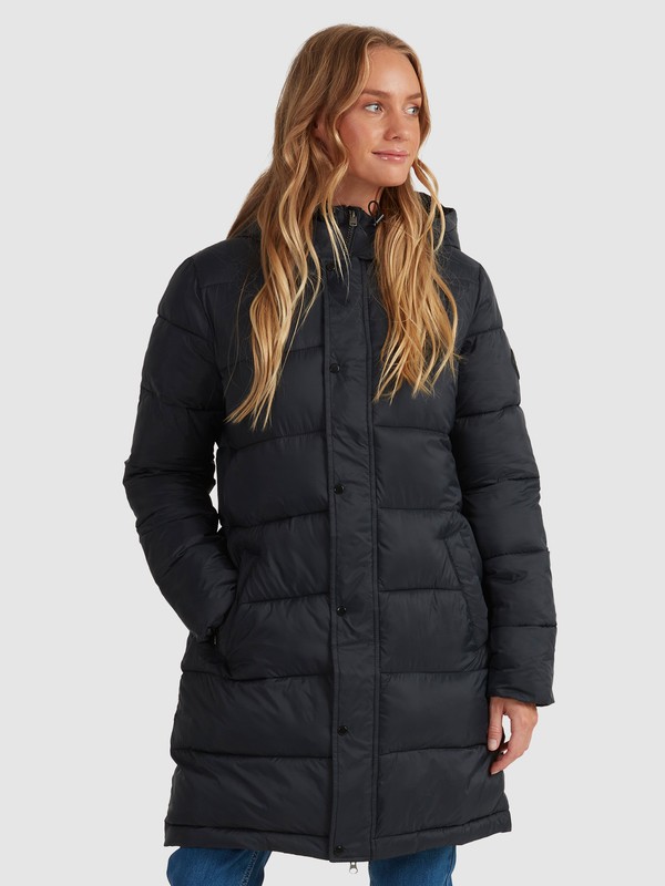 1 Ocean Peaks 2022 - Long Puffer Jacket for Young Women  URJJK03006 Roxy