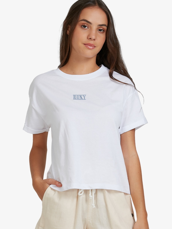 0 Surfing In Sunshine - T-shirt para Mulher Branco URJZT03623 Roxy