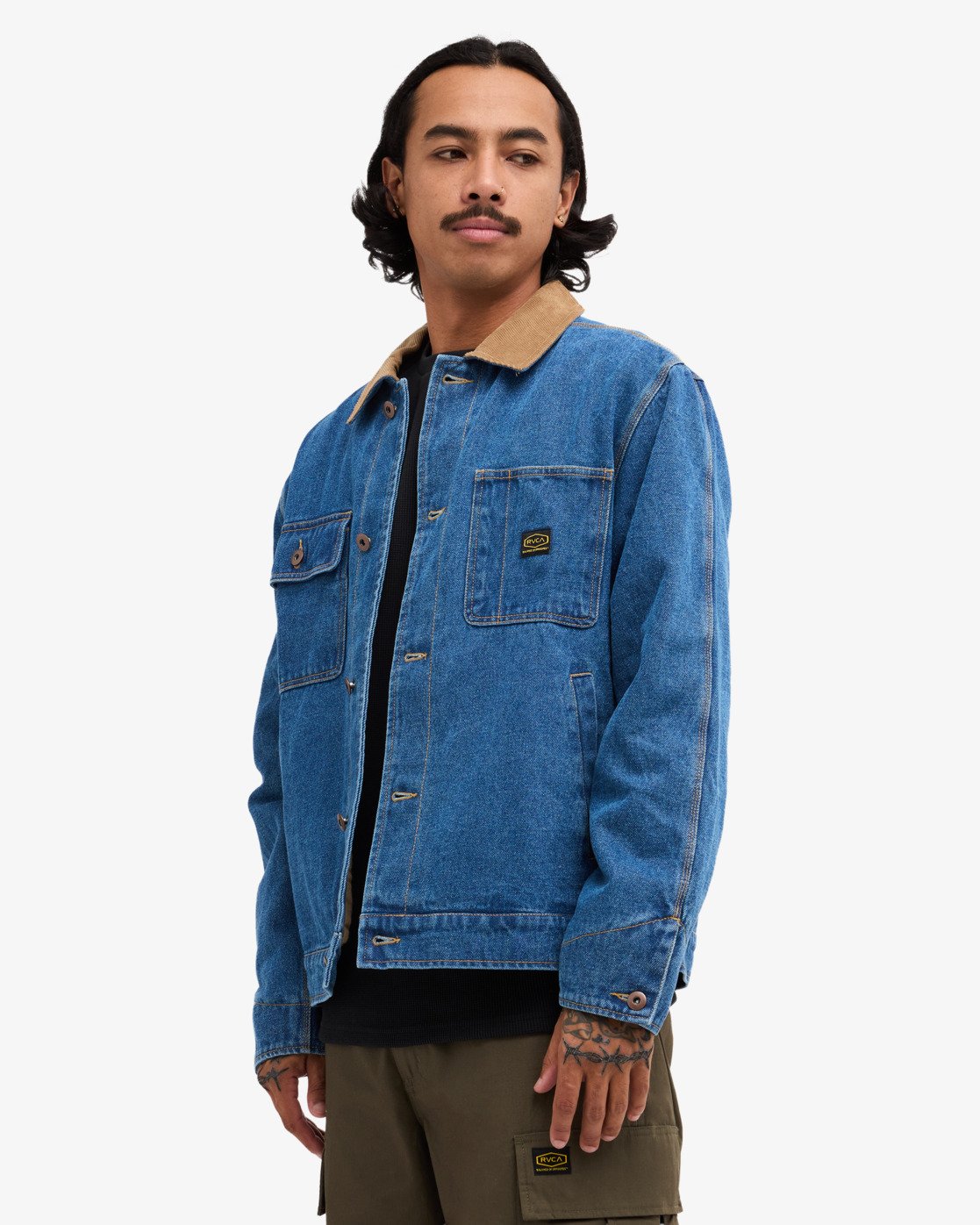 Post Dayshift - Men's Blue Denim Jacket With Flannel Lining | RVCA