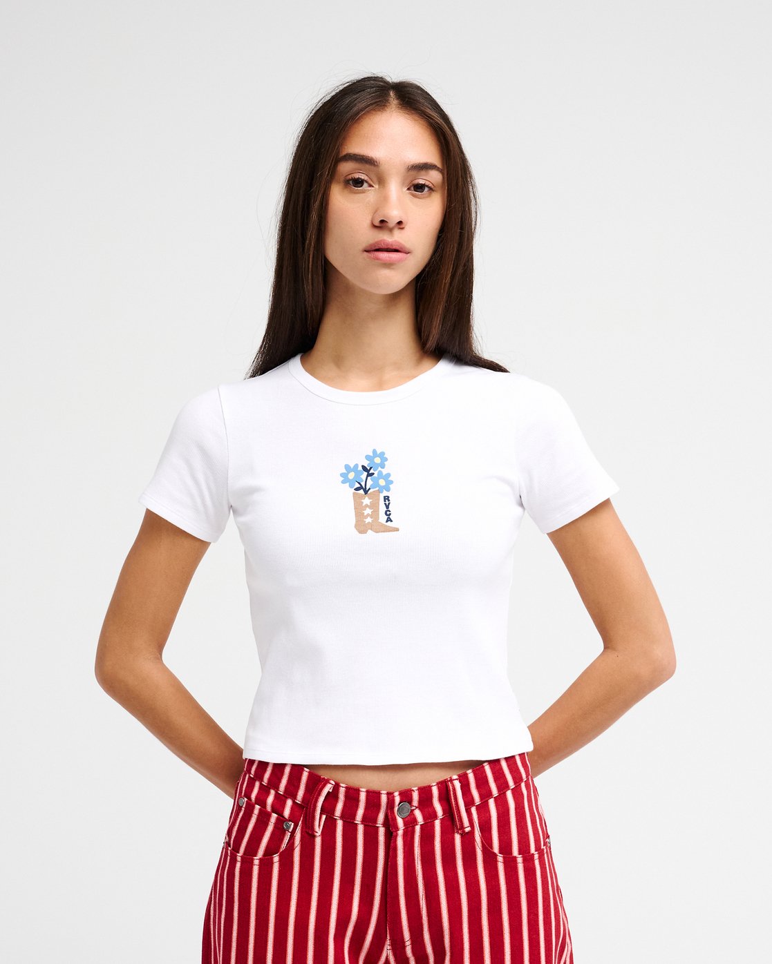 Sow Rib - Women's White Short Sleeve Top | RVCA