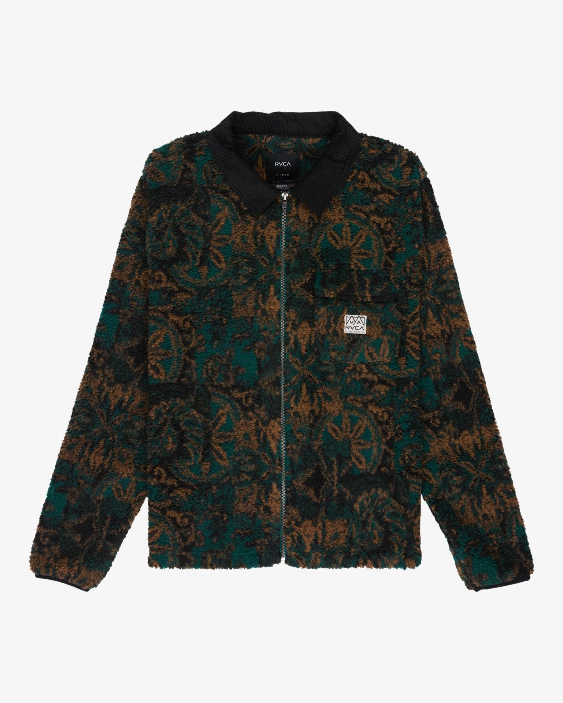 Walker Sherpa - Men's Green Fleece Top | RVCA