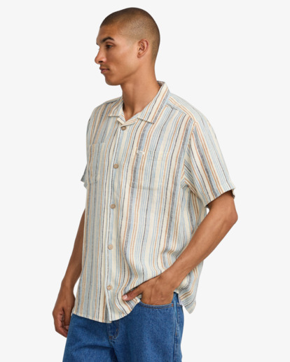 Exotica Stripe - Short Sleeves Shirt for Men  23A041504