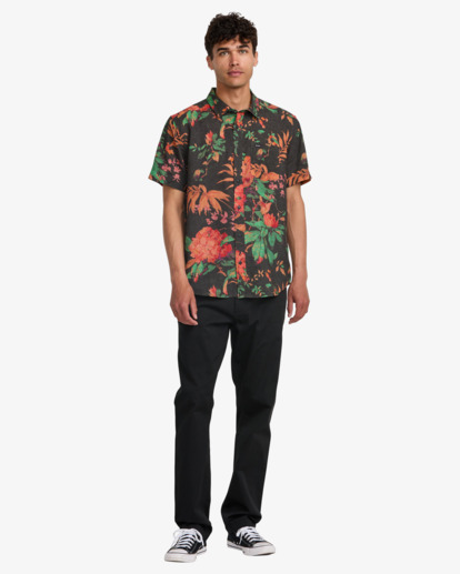 rvca, Tapestry - Short Sleeves Shirt for Men, BLACK (blk) Tapestry - Short Sleeves Shirt for Men  23A041505
