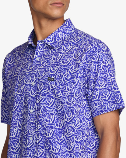 Barba Roses - Short Sleeve Shirt for Men  23A042500