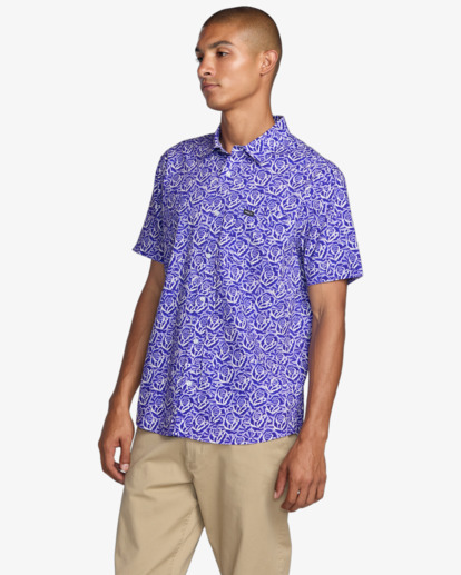 Barba Roses - Short Sleeve Shirt for Men  23A042500