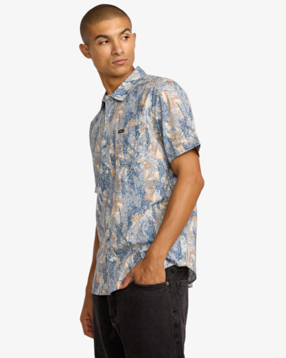 rvca, Day Break - Kurzärmliges Top für Frauen, MULTI (mul) Day Break - Short Sleeve Shirt for Men  23A042505