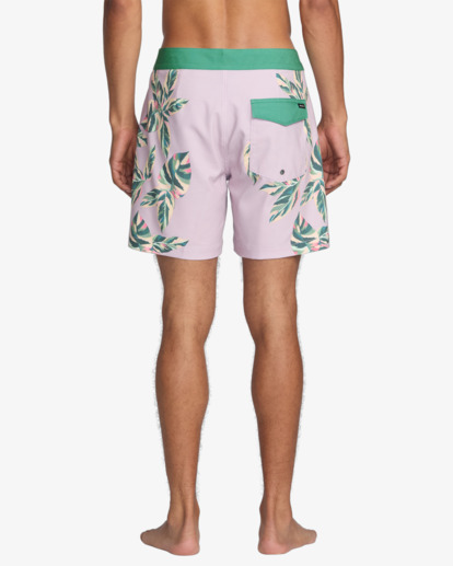 rvca, Palm Street Trunk - 16" Swim Shorts for Men, PINK (pnk) Palm Street Trunk - 16" Swim Shorts for Men  23A081503