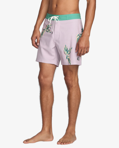 rvca, Palm Street Trunk - 16" Swim Shorts for Men, PINK (pnk) Palm Street Trunk - 16" Swim Shorts for Men  23A081503