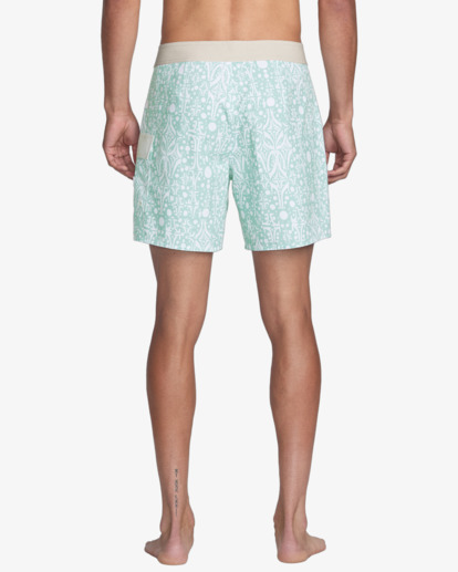 rvca, Jacobs Archive Trunk - 16" Swim Shorts for Men, BLUE HAZE (bn4) Jacobs Archive Trunk - 16" Swim Shorts for Men  23A082504