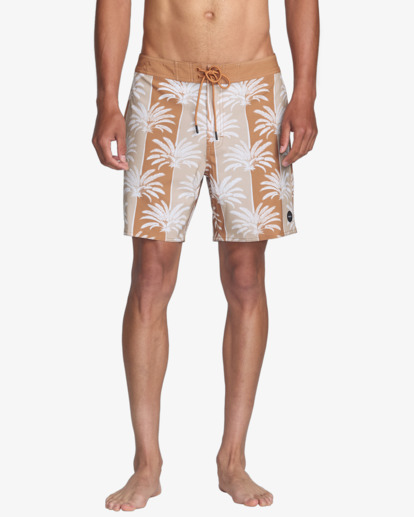 rvca, Down Right Trunk - Swim Shorts 17" for Men, BURNT SIENNA (brt) Down Right Trunk - Swim Shorts 17" for Men  23A082507